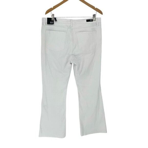 KUT from the Kloth Stella High Rise-Fab AB Flare Size‎ 14 Optic White NWT - Picture 7 of 13